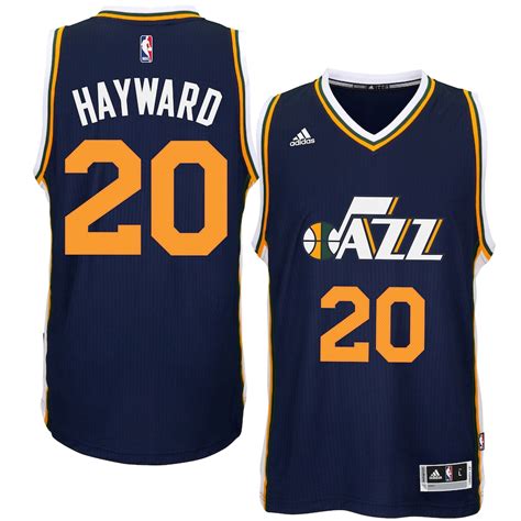 women's utah jazz gordon hayward adidas navy road replica jersey